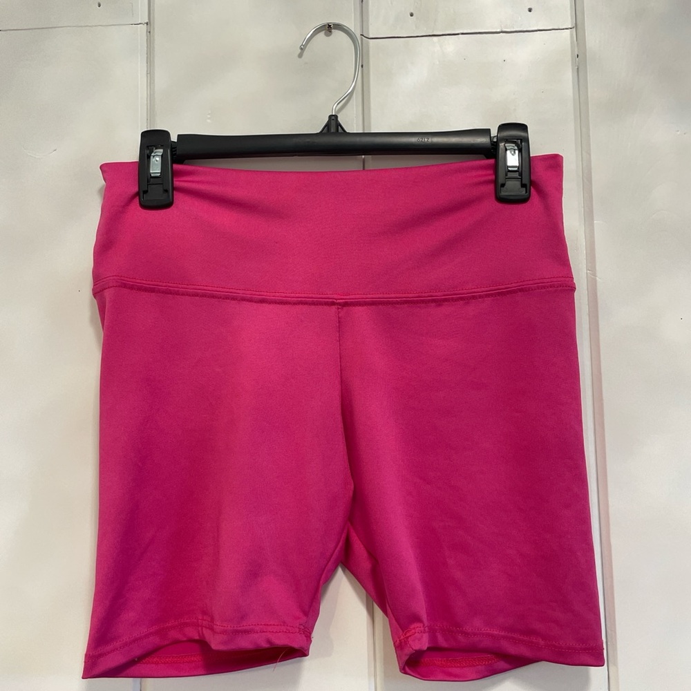 Pink biker shorts